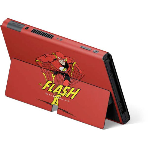 DC Comics The Flash Classic Action Pose Art Nintendo Switch OLED (2021) Skin